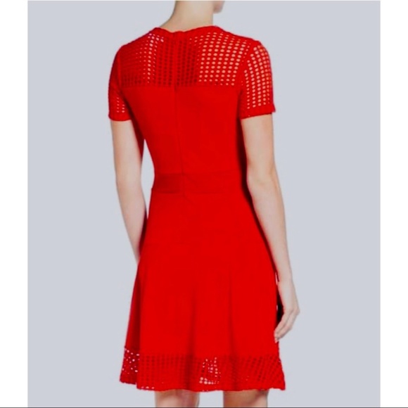 Michael Kors mesh A line dress - true red - Picture 2 of 9